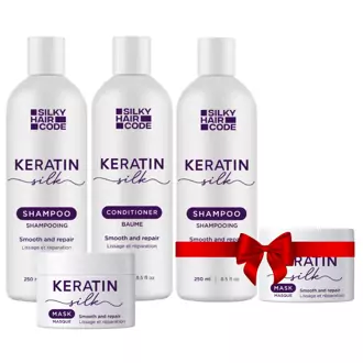 Plaukus atstatanti pilna KERATINO procedūra - visiems plaukų tipams ir ilgiams + DOVANA papildomas rinkinys